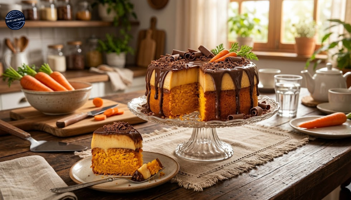 Receita de Bolo de Cenoura com Pudim