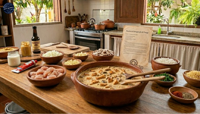 Receita de Estrogonofe de Frango