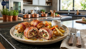 Receita de Sobrecoxa Recheada com Bacon