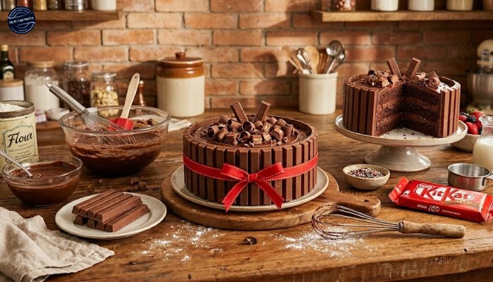 Receita de Bolo de Kit Kat