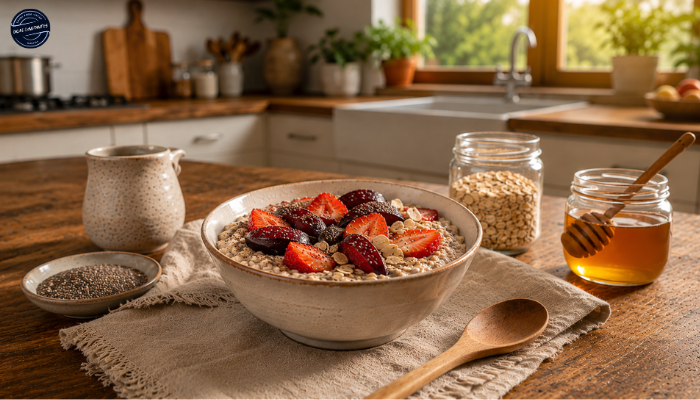 Receita de Mingau de Aveia Fit