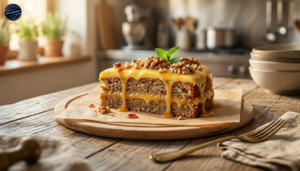 Receita de Bolo de Nozes com Baba de Moça