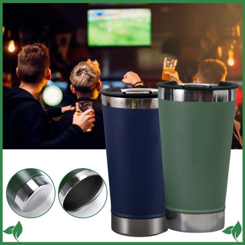 Kit com 2 Copos Copo Térmico Inox 473 Ml Com Tampa e Abridor