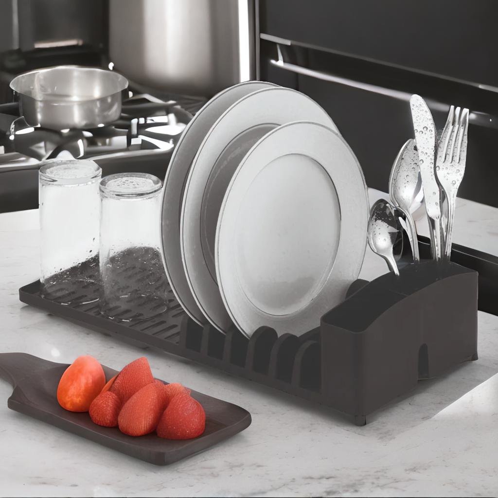 Kit Organizador de Bancada Cozinha Escorredor Lixeira Top!
